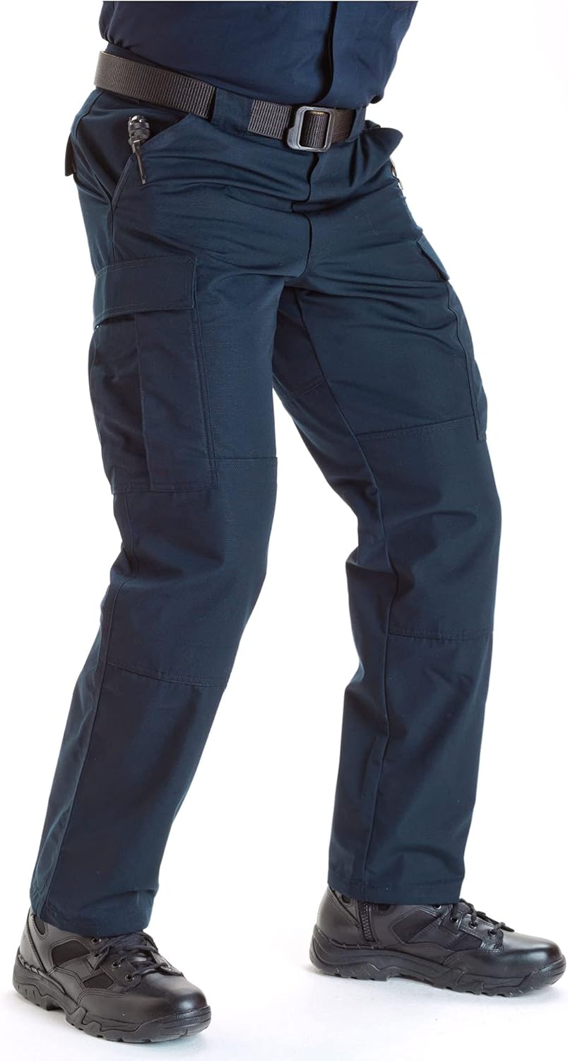 5.11 Tactical Men's Lightweight TDU Ripstop Work Pants, Adjustable, Teflon Finish, Brown, S/Regular, Style 74003