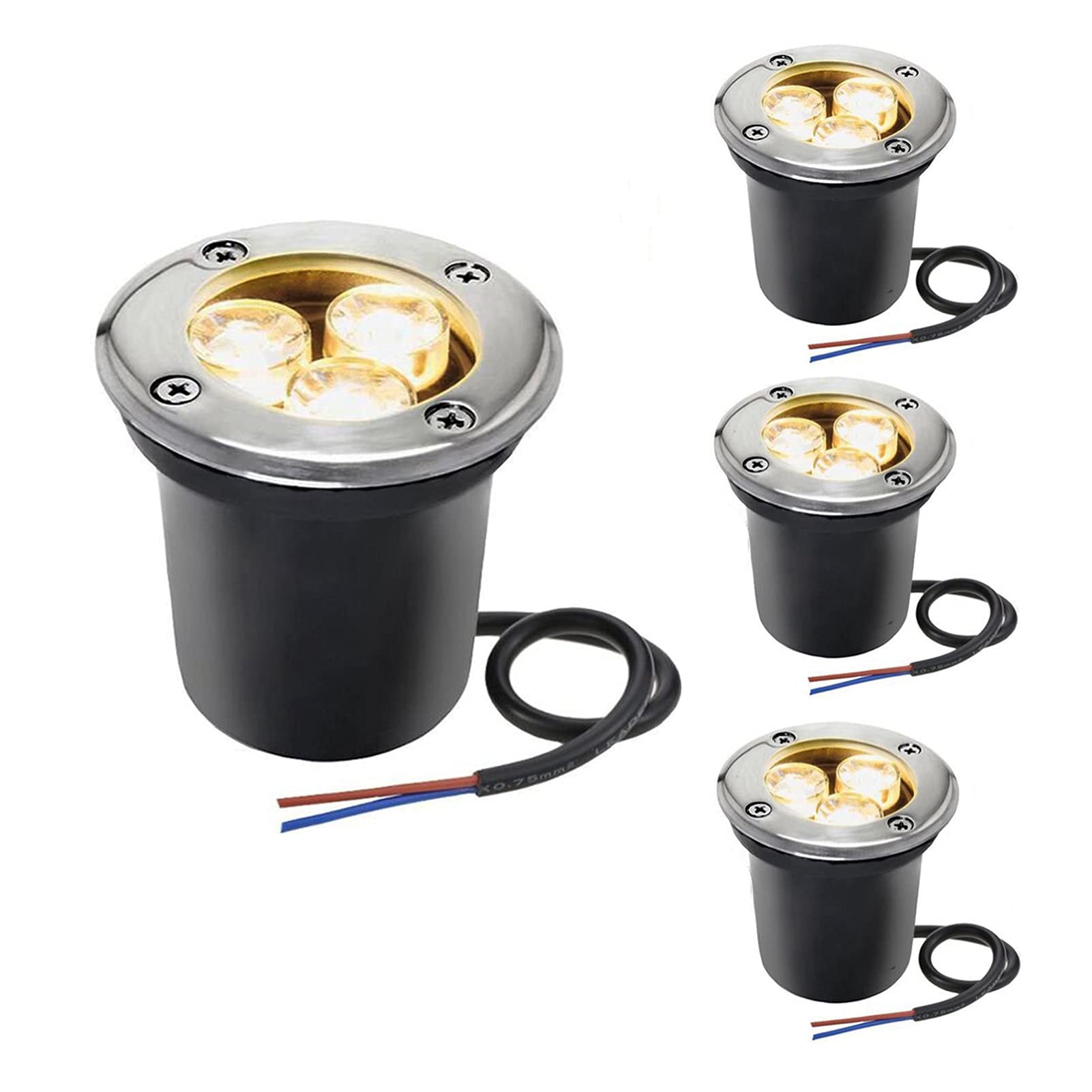 Spot LED encastrable sol extérieur 3W durable pour la mise en valeur paysagère