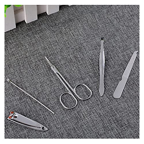 HONGYIFEI2021 Nagelset 5 STÜCKE DIG Ear Pick Löffel Messer Nageldatei Dienstprogramm Nagel Clipper Maniküre Kit… – Bild 5