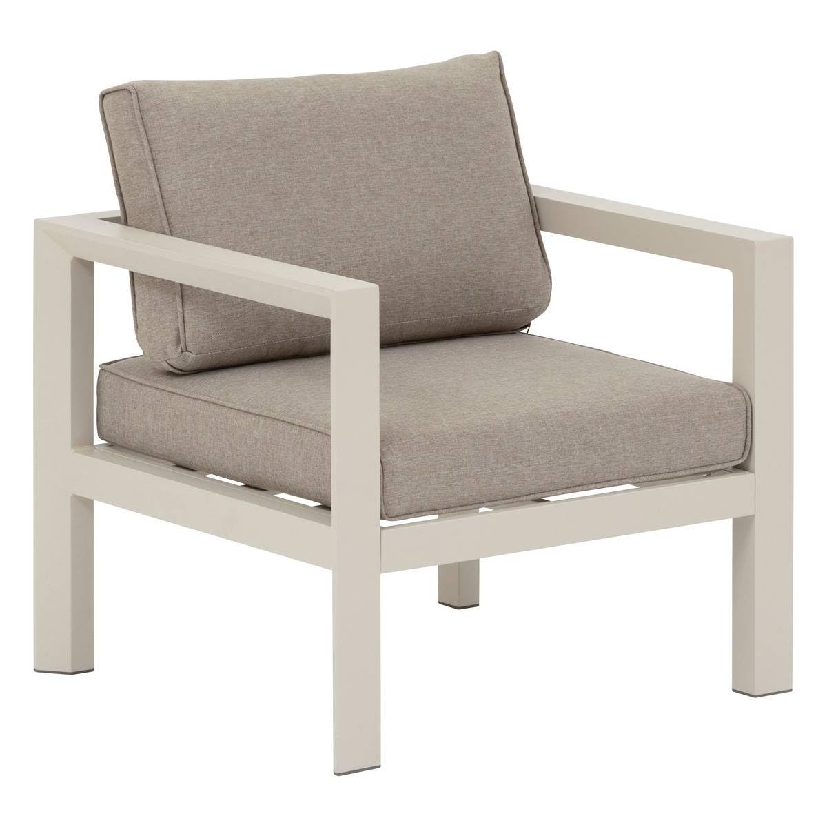 Fauteuil Évasion Hespéride argile pour des moments de détente sur la terrasse
