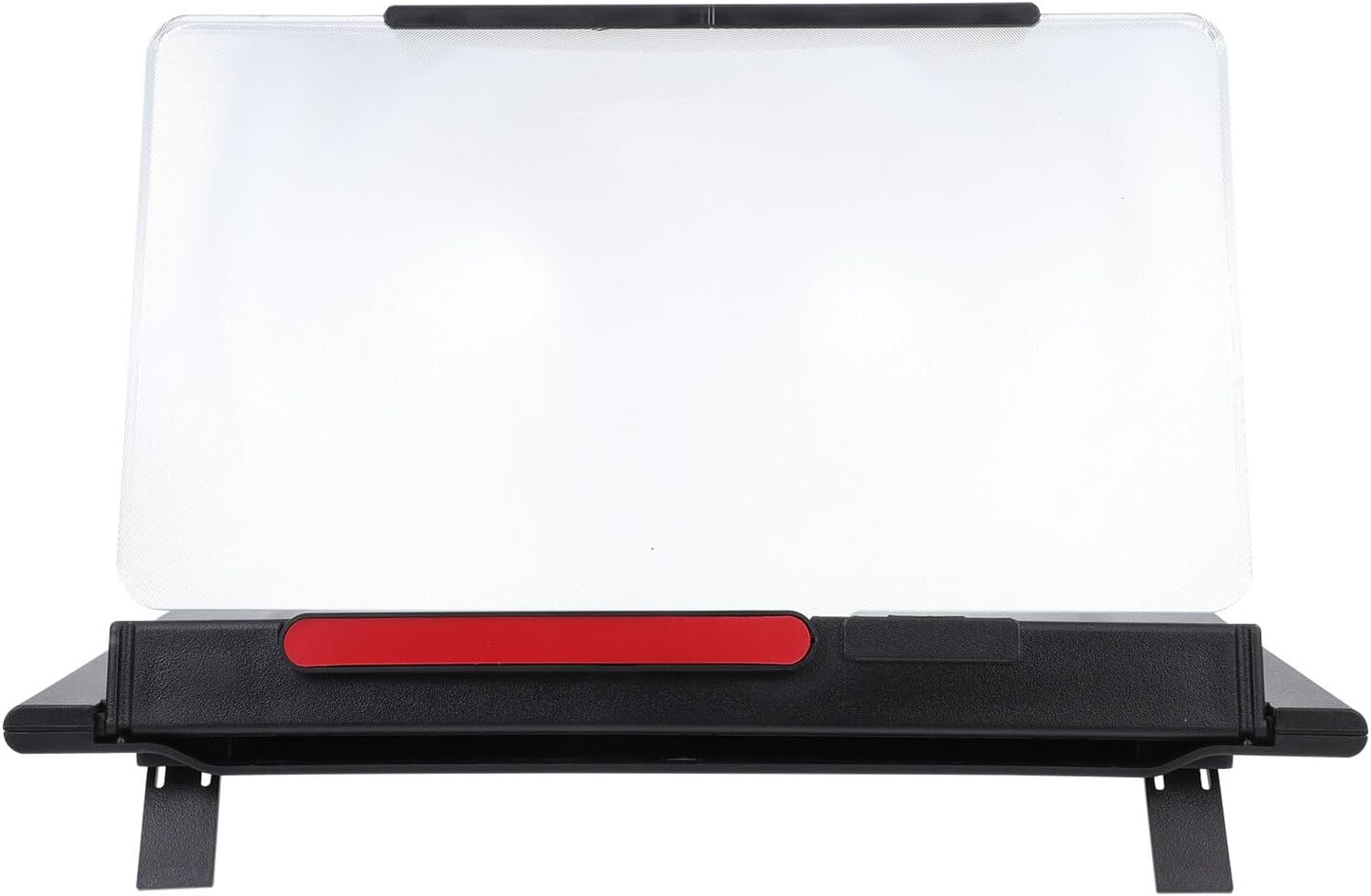 12-inch Multifunctional Phone Screen Amplifier and Magnifier with Pull-Out Design, HD Cellphone Screen Enlarger Compatible with Smartphones, Black Protective Eye-Care Phone Holder