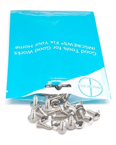 Miniatura 7 de IMScrews 100 tornillos de madera Phillips con cabeza de truss #8 x 12 "(13 mm), tornillos de acero inoxidable resistentes 18-8 (304)