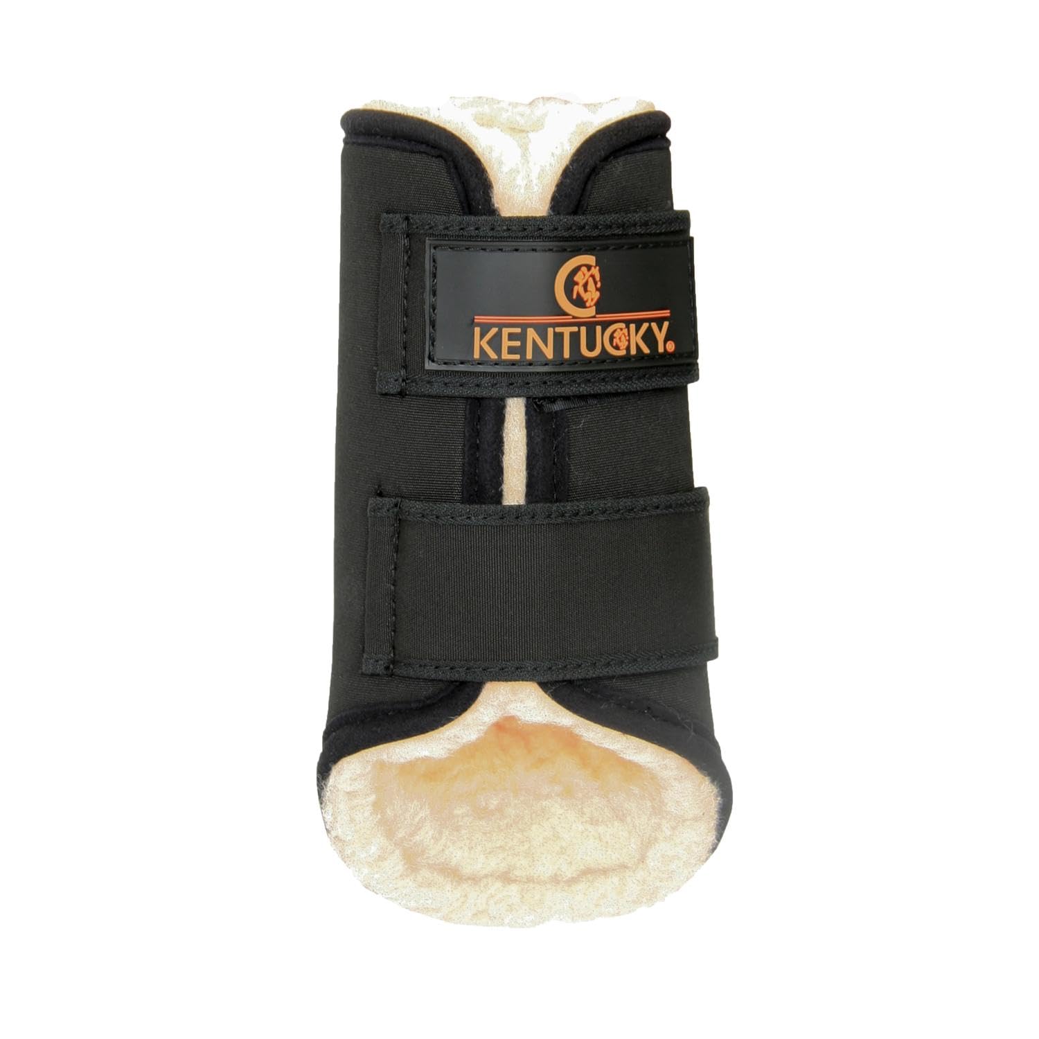 Guêtres arrière Solimbra Kentucky mouton noir Full : protection et confort cheval