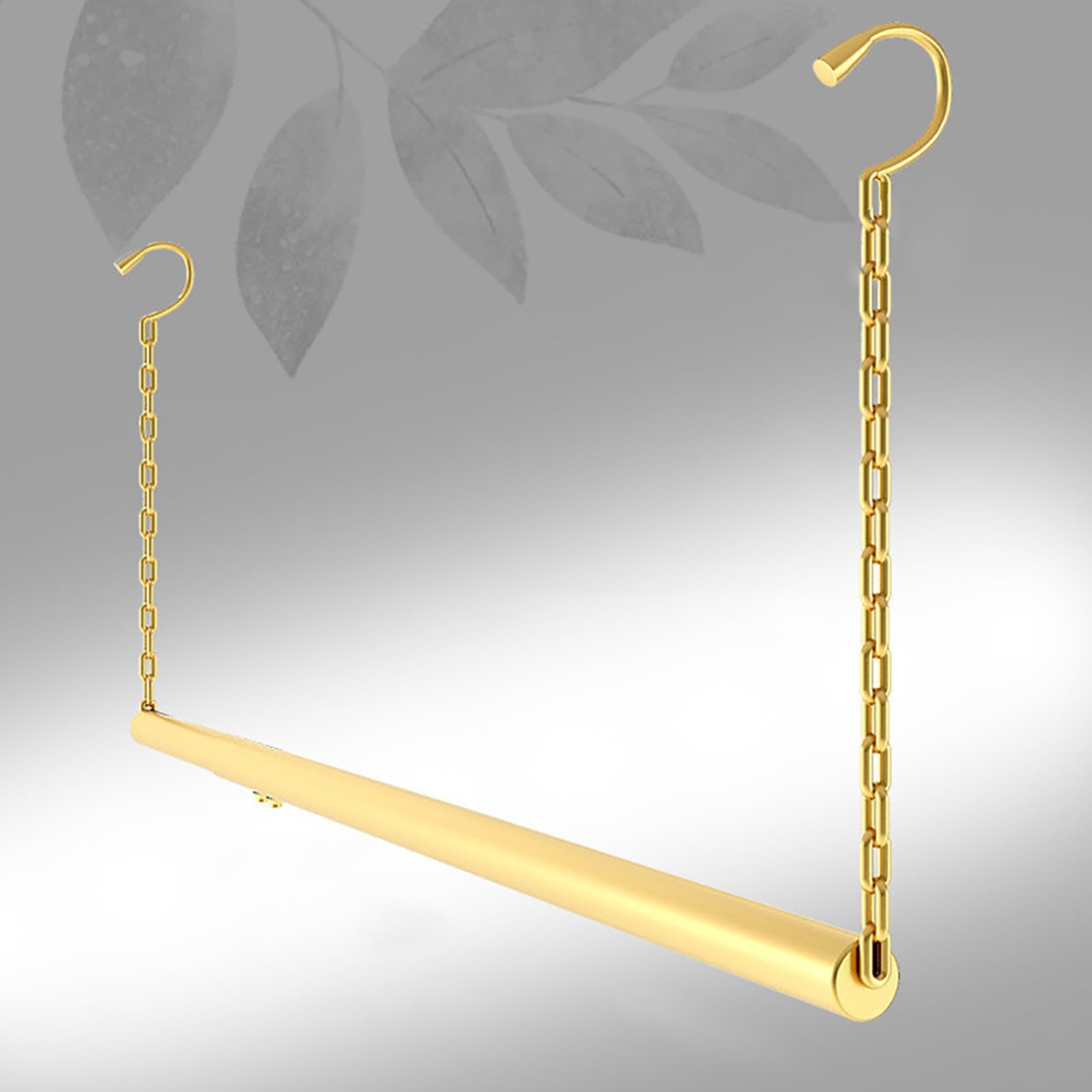 Closet Rod Telescopic Balcony Clothes Rail Rod, Adjustable Clothing Hanging Rack for Drying Garment, Closet Cross-bar for Yard/Laundry Room(Gold,60-110cm)