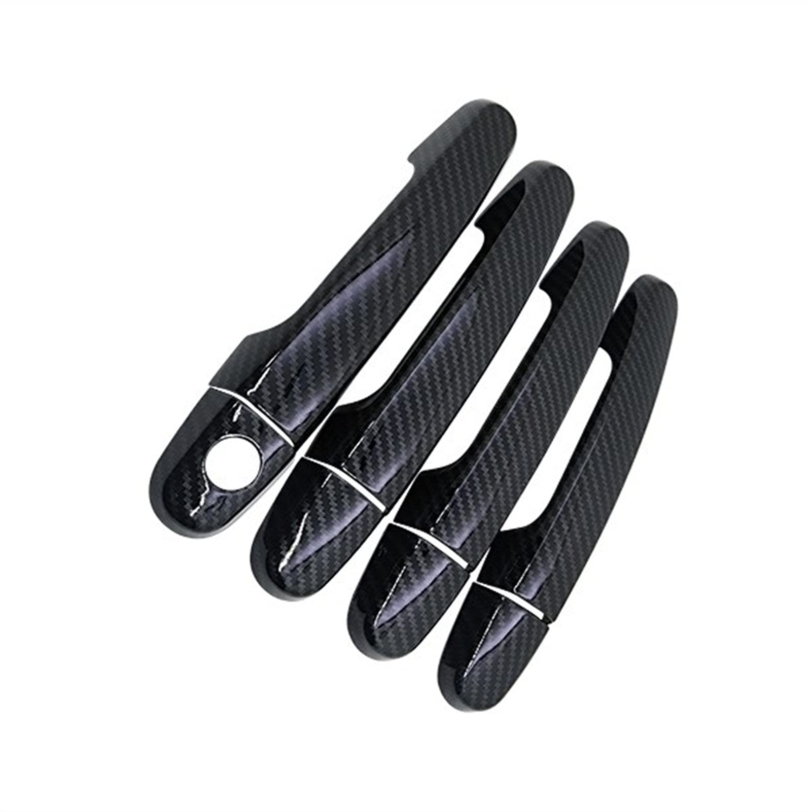 Cubiertas de manijas para Toyota Belta XP90: personaliza tu coche con estilo fibra de carbono negro