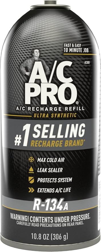 InterDynamics A/C Pro ACP-102 Ultra Synthetic A/C Recharge R-134a Car Refrigerant - 10.8 OZ