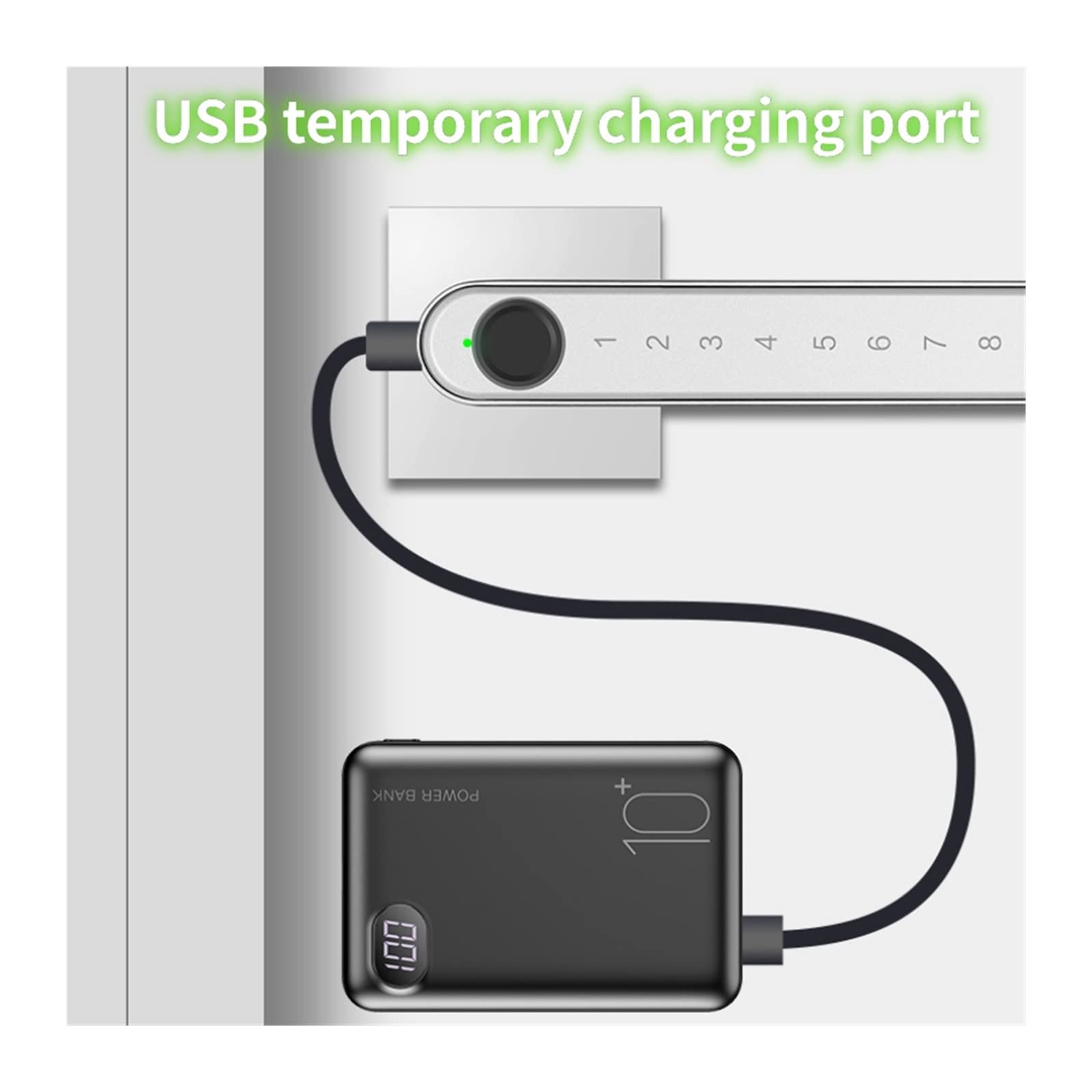 Serratura Smart, Serrature for impronte digitali con serratura intelligenteTUYA App Control Password biometrica for impronte digitali Maniglia domestica Serrature elettriche ,Smart Lock Facile da Inst