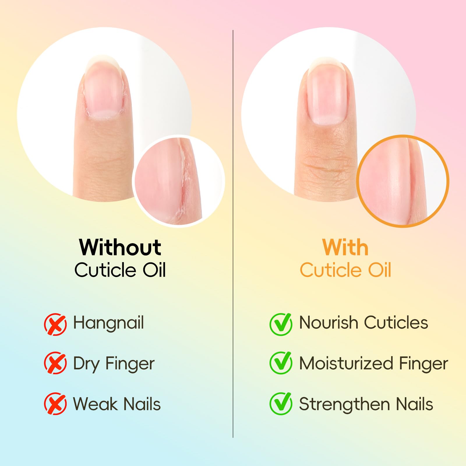 Coscelia Huile Cuticules Ongles Kit - 8 Pièces Cuticle Oil Stylo - Stylos à Huile pour Cuticules Mix Taste pour Réparer les Fissures et l'huile de Cuticule Sèche