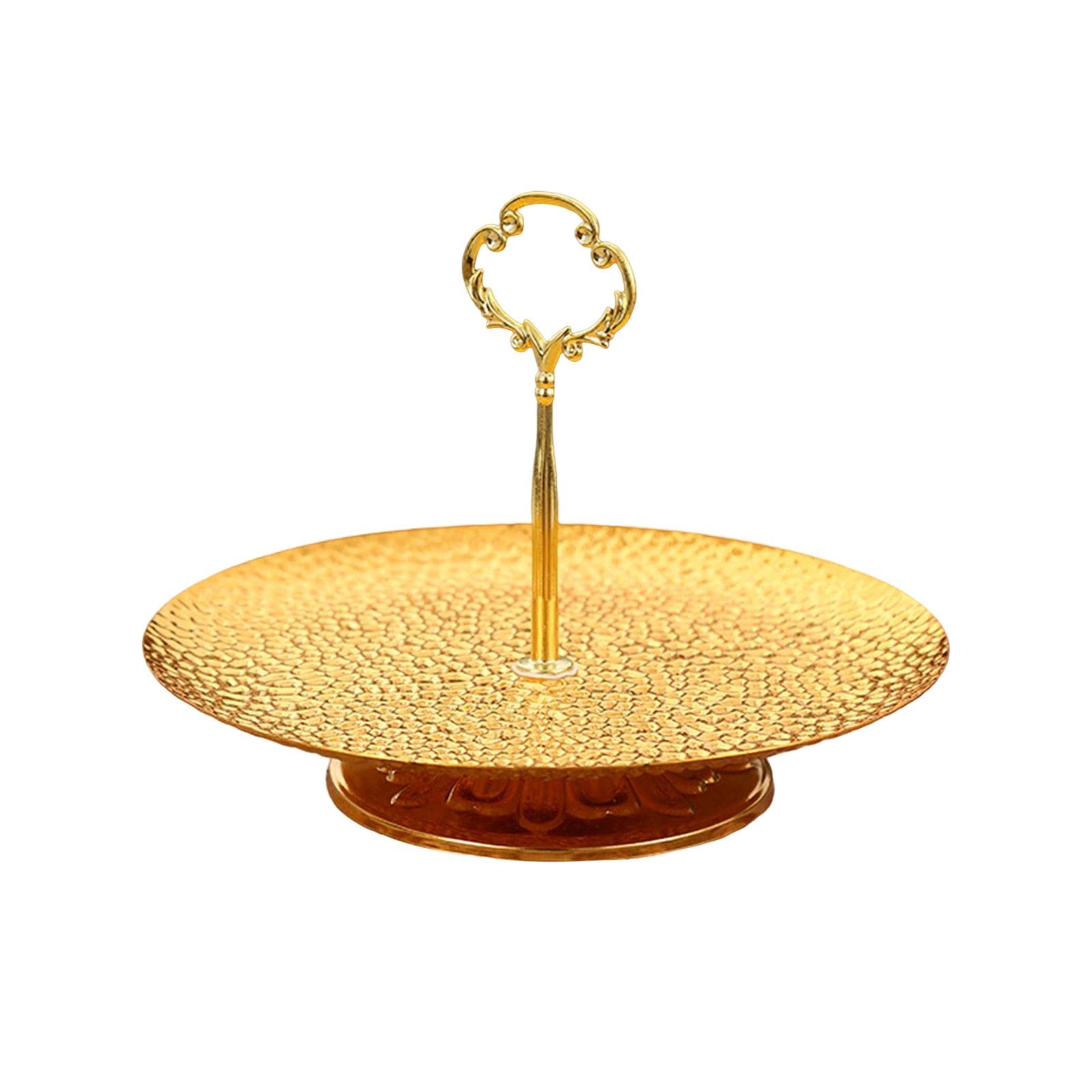 Cake Stand Storage Tray Dresser Organizer Cosmetic Rack for Kitchen Desktop 1 Tier-image-45