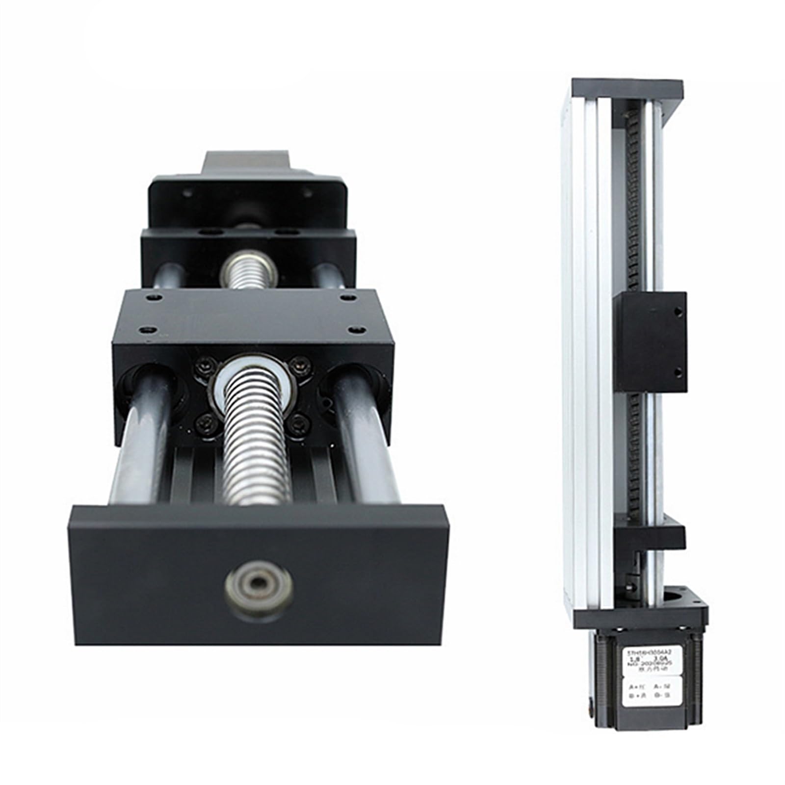 Mesa de riel de carrera eficaz con tornillo de bola 1204 con motor paso a paso Nema23, módulo de movimiento de guía lineal CNC, herramientas de bricolaje (700 mm)
