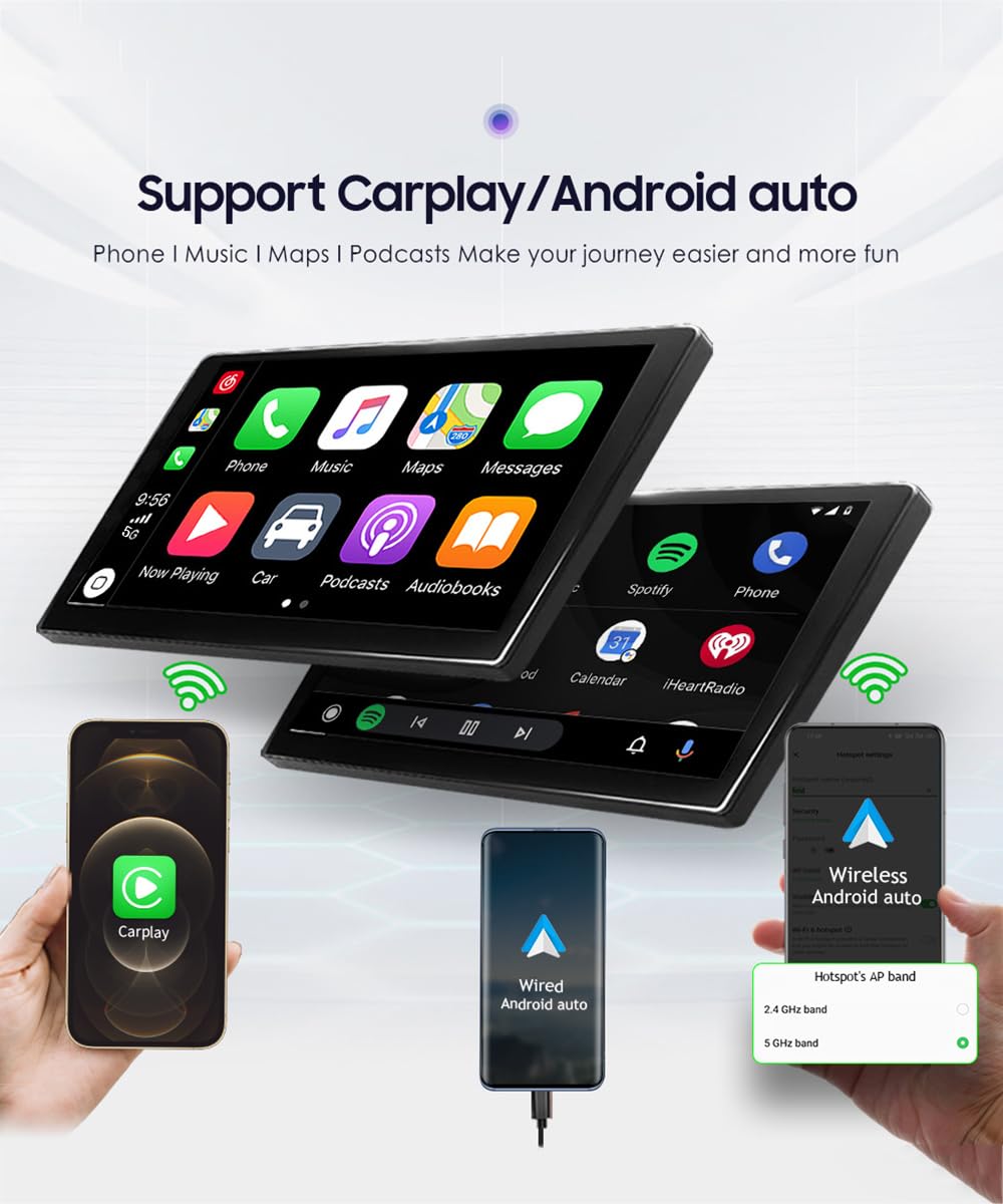 Autoradio Android 14 per Ci-troen C3 C4 2017-2023 CarPlay Wireless Android Auto Radio touchscreen da 9" Bluetooth navigazione GPS Mirror Link WiFi FM telecamera di retromarcia microfono(Color:S4)