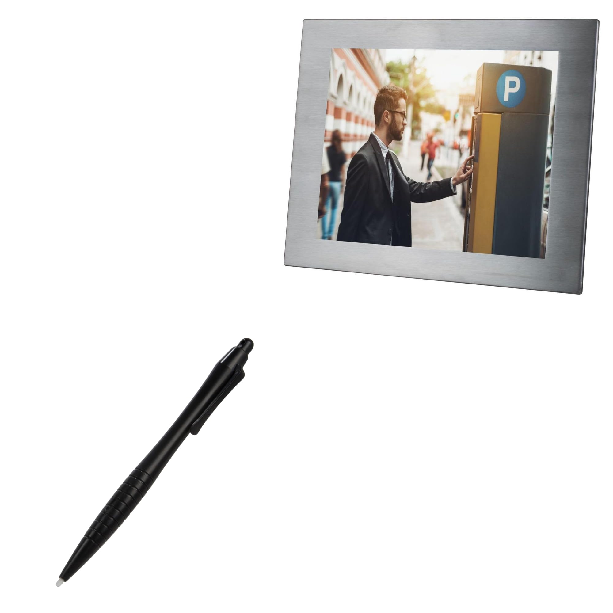 BoxWave Stylus Pen Compatible with TRU-Vu SRMHXTRWP-12R-36 - DirectTip Resistive Stylus, DirectTip Resistive Stylus - Jet Black