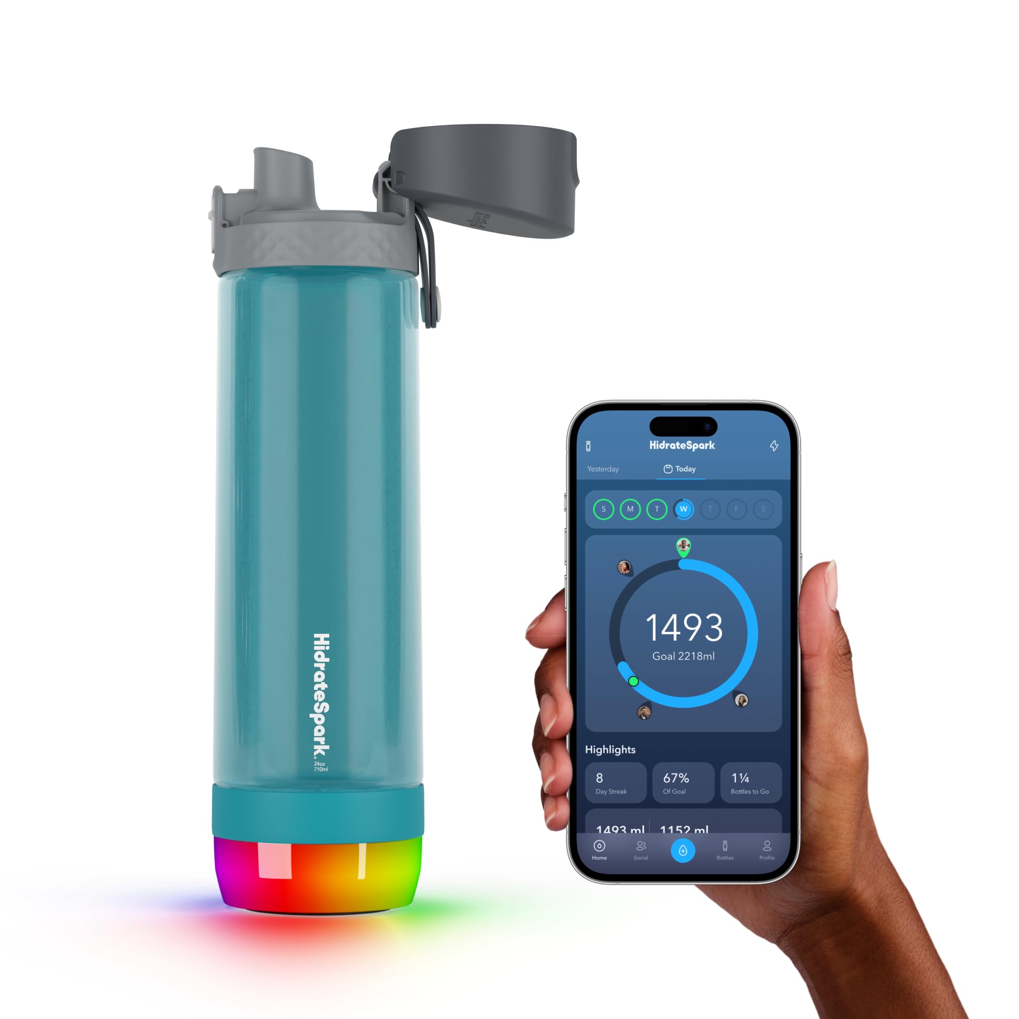 Spark Pro Hidratespark Smart Water Bottle Hydration Tracker