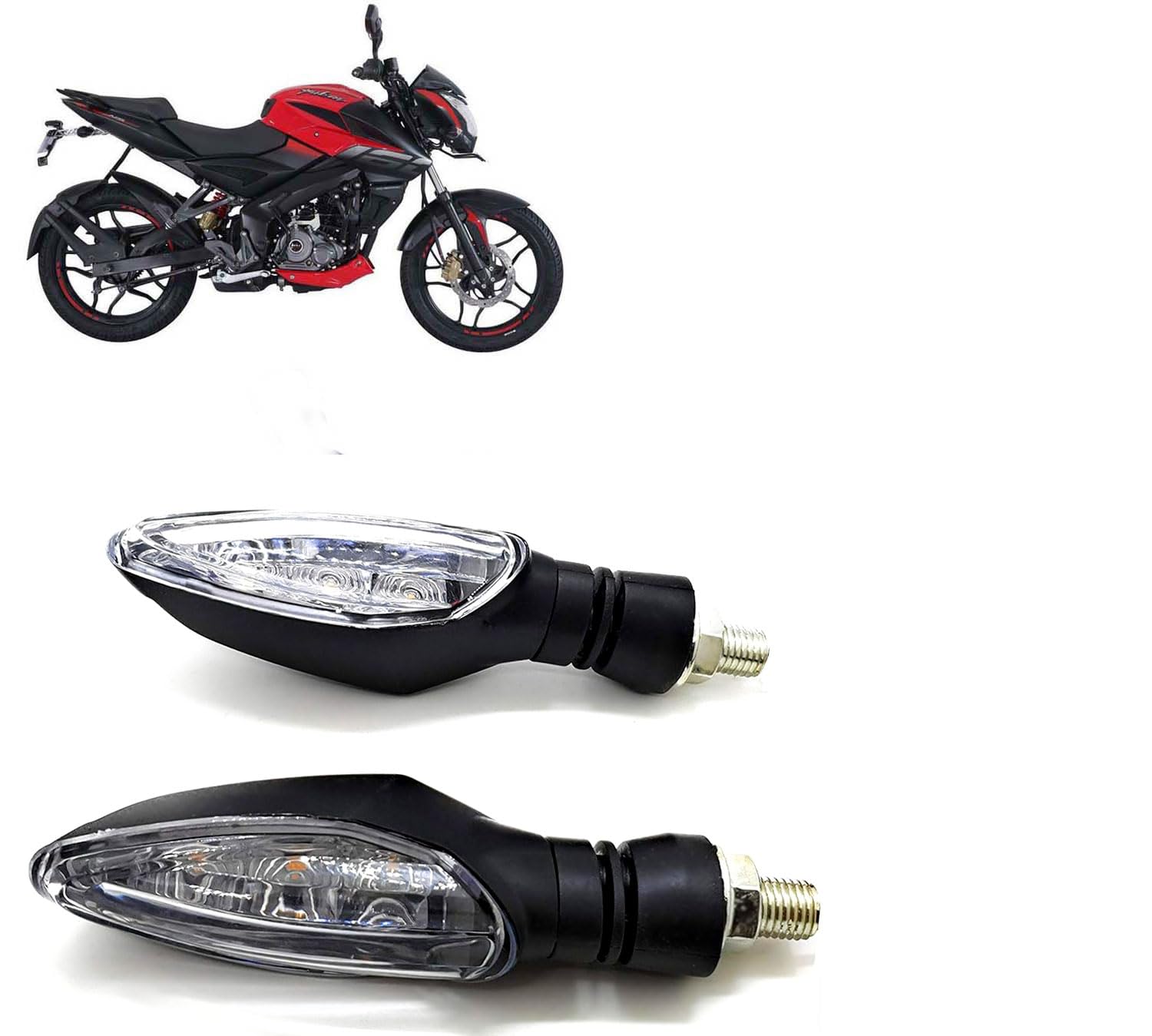 Auto Pearl Hi-quality LED Turn Signal Light compatible with Pulsar 160 NS DTS i (Yellow light, 2 Pcs)-image-26