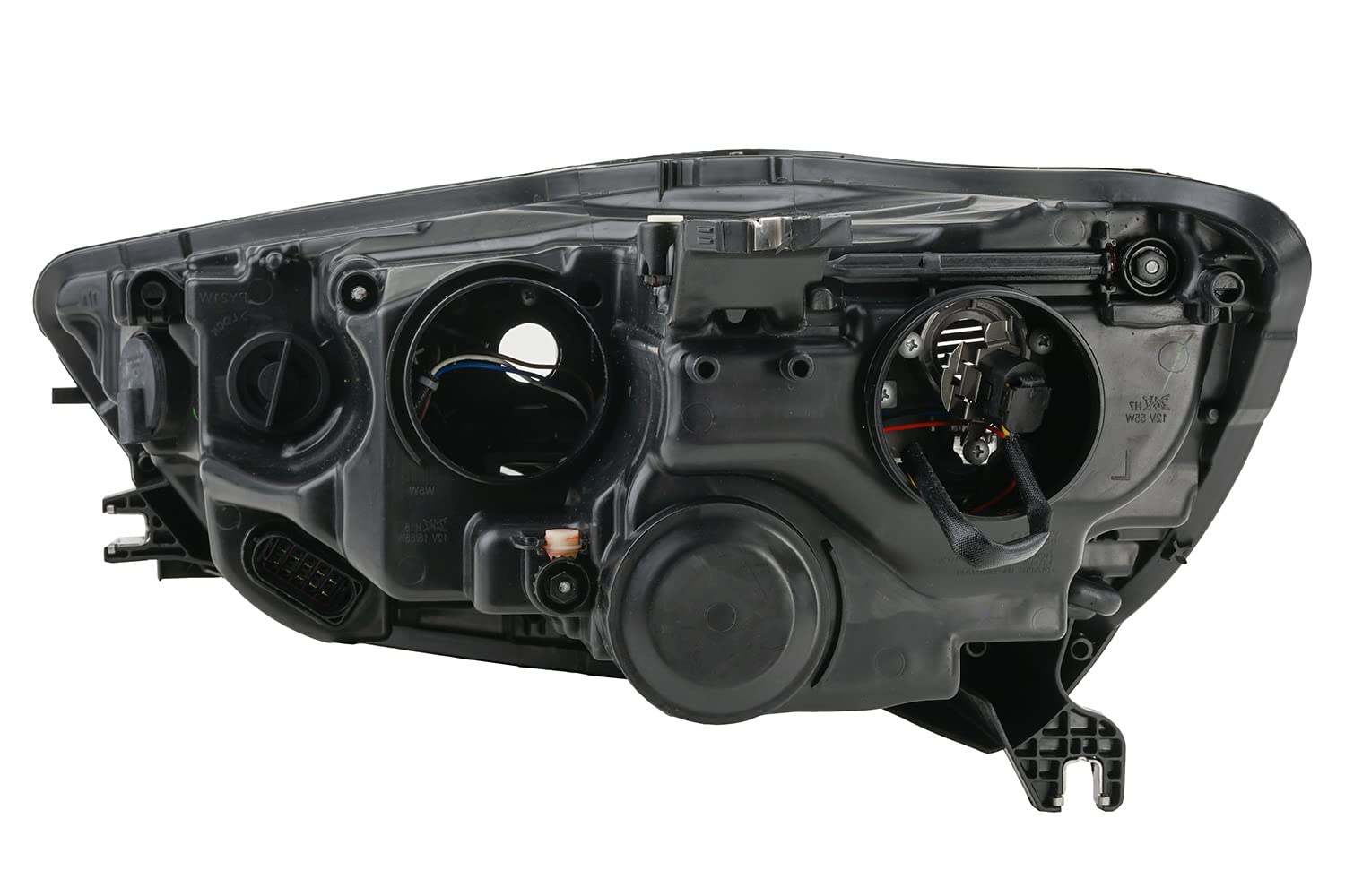 Johns, Set di fari alogeni anteriori principali adatti per Audi A6 4G 04/11-08/14 H7 H15 sinistra e destra + fendinebbia + lampadina