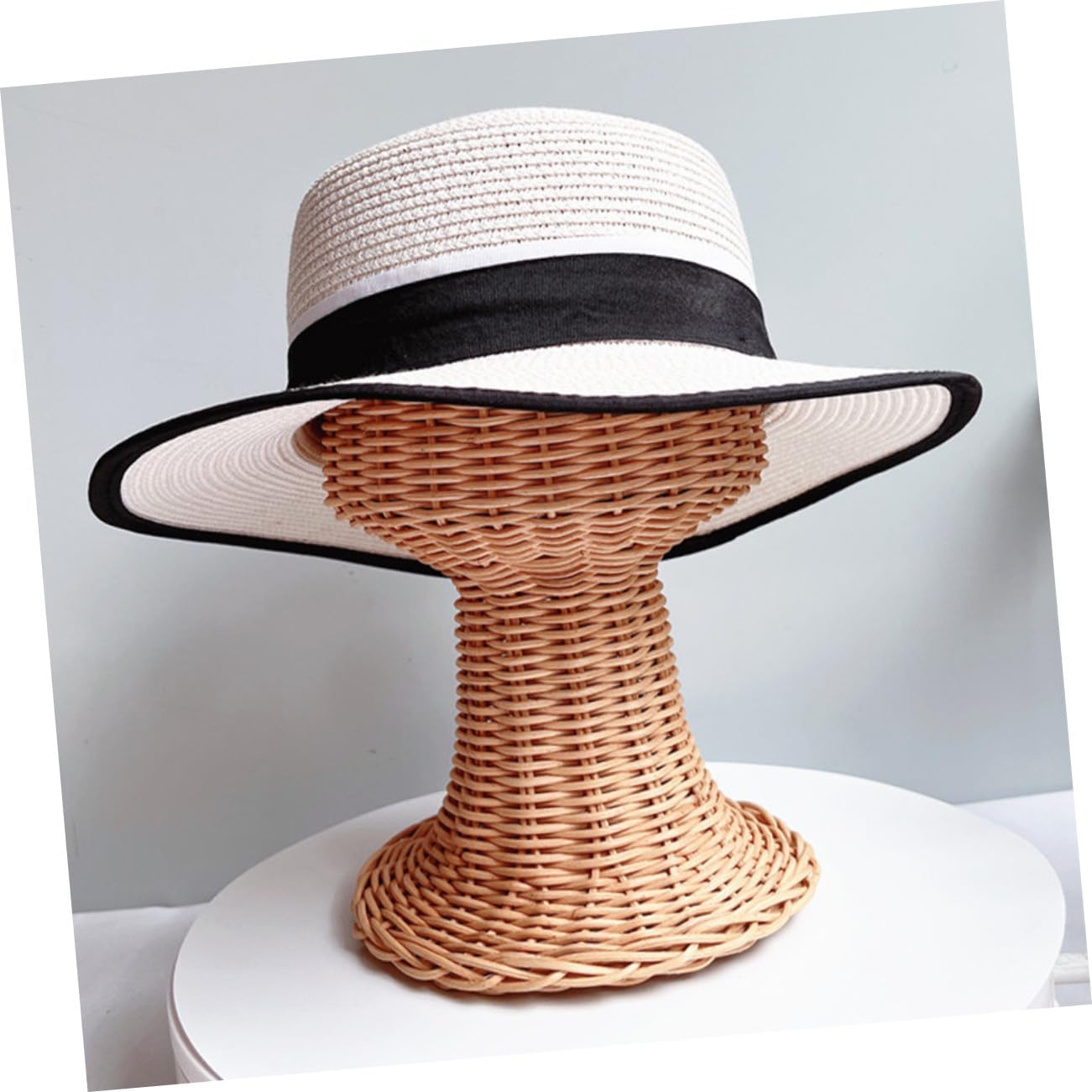 籐製帽子スタンド 帽子収納オーガナイザー キャップ型崩れ防止 ディスプレイラック 安定保持