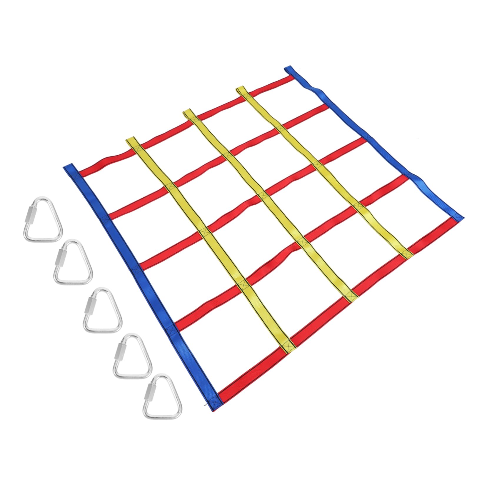 UKCOCO 1 Set Colorful Rainbow Climbing Net for Durable Outdoor Physical Training to Enhance Parent Bonding and Develop Climbing Skills