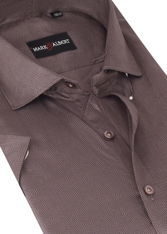 Image of MARK & ALBERT Mens Half Sleeves Printed Shirt