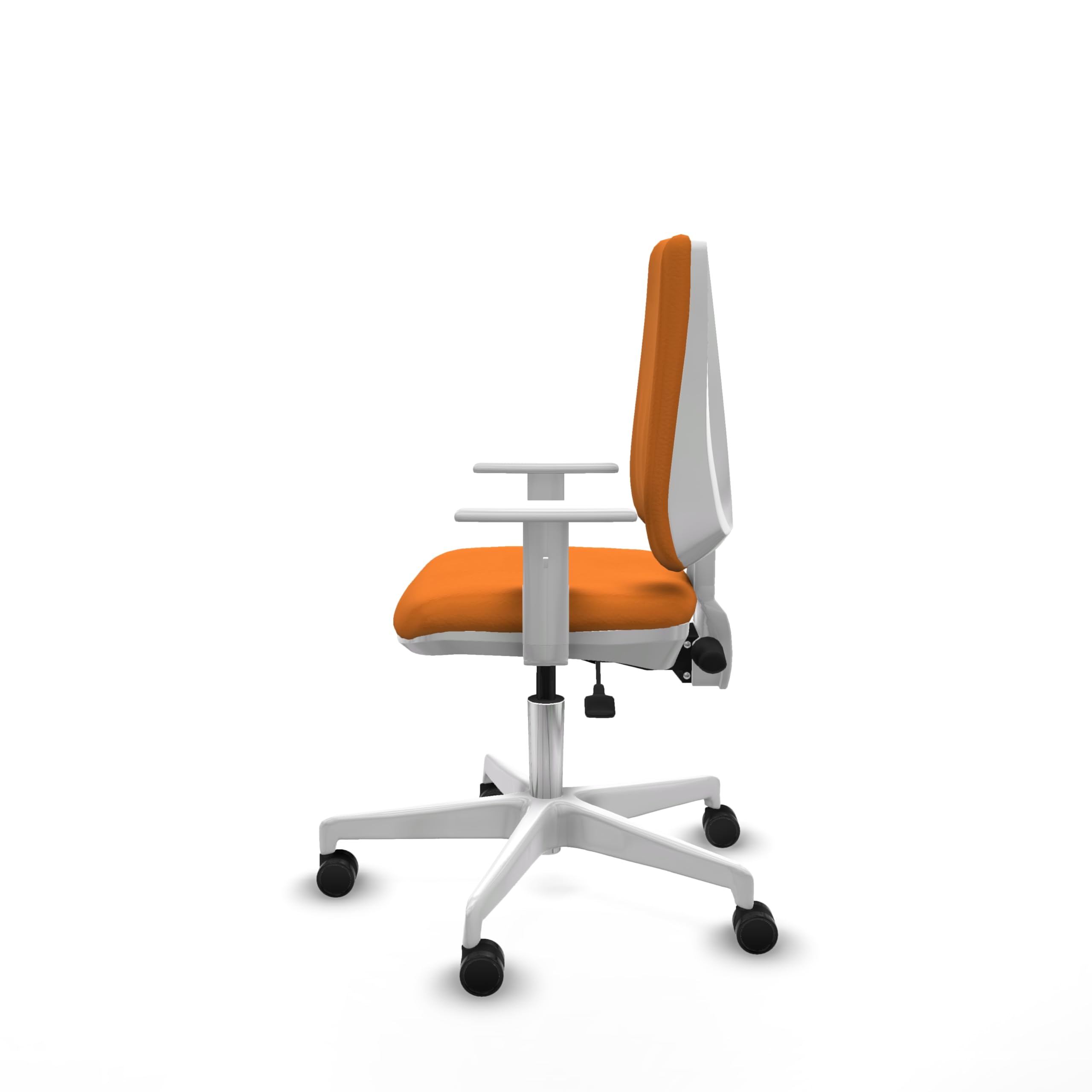 Piqueras y Crespo Elche: La Mejor Silla de Oficina Calidad Precio, Ideal para Escritorio hasta 120kg, con Brazos Blancos y Respaldo Regulable en Altura