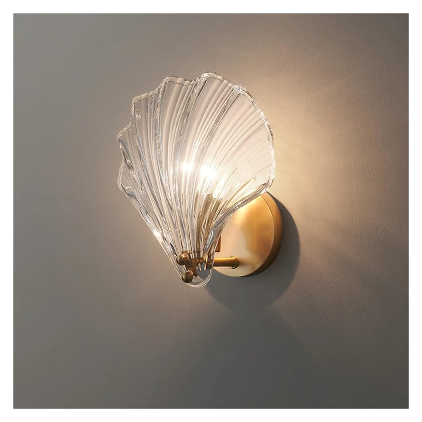 HPTHLY Chandelier Brass Wall Lamp - Slight Clear Glass Wall Light Fixture Bedside Restaurant Stairs Aisle Sconces,Design Lamp/Clear/A/D/A (Clear-A)