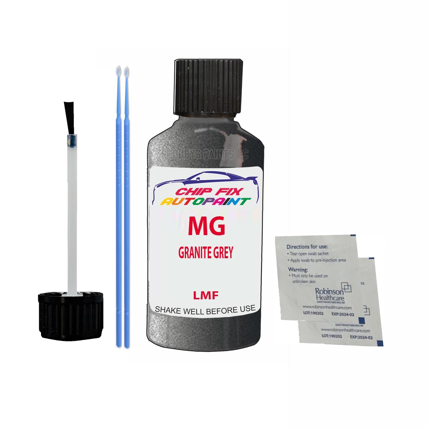 Scoobys Paints Back In The Mix Granite Grey Touch Up Paint For Mg Lmf Metallic