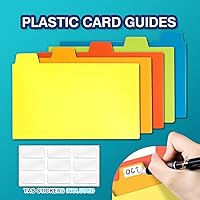 Vista 5 de Estuche de tarjetas de índice H4D de 3x5 con 100 tarjetas de índice pesadas rayadas y separadores, negro