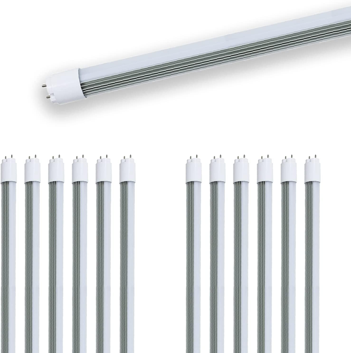 Sokply T8 T12 4FT LED Tube 110V Dimmable 5000K 18W Type A+B, F32T8