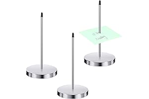 3 Piece Desk Paper Receipt Holder Spike Check Bill Fork Memo Holder Stick