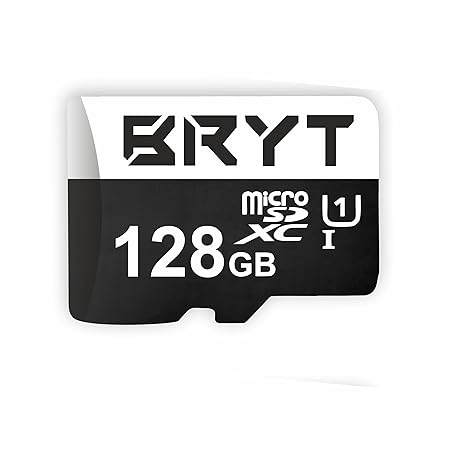 BRYT 128GB MSD SDXC CL10 UHS-1 Memory Card Read Speed 90 MB/s for Camera, Smartphone, Mobile & Tablets