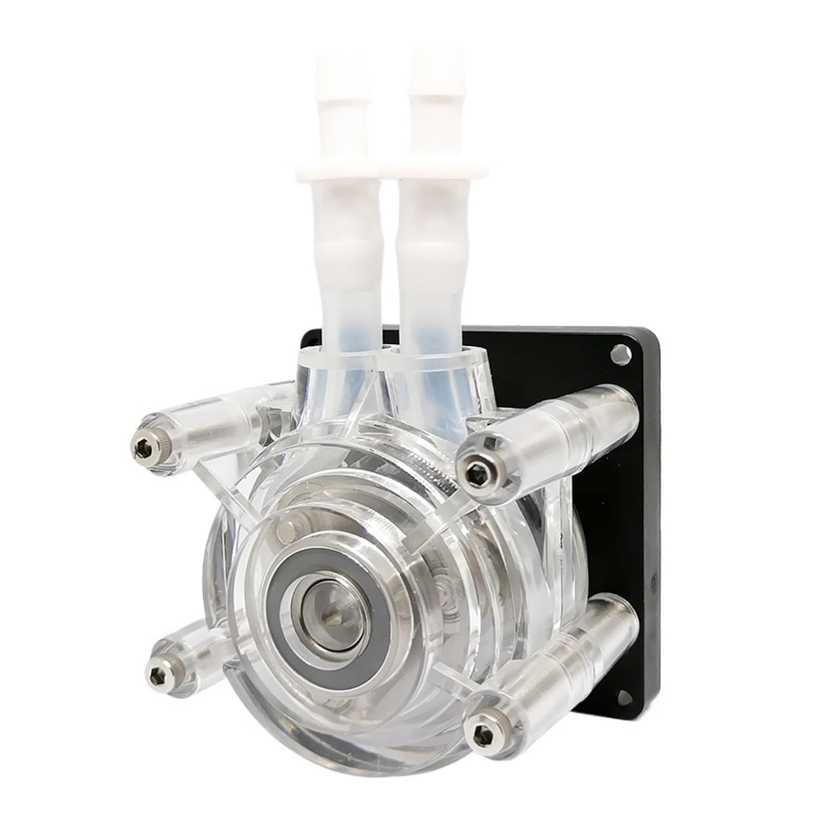 Diaphragm Pump, Peristaltic Pump, DC 24V, High Flow Rate, Metering, Hose, for Aquariums, Laboratories, and Analytical Water(Silicone Tube)