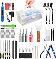 Vista 9 de Kit de herramientas de impresora 3D de 82 piezas con estuche, herramientas de impresión 3D con accesorios de herramienta de desbarbado, kit