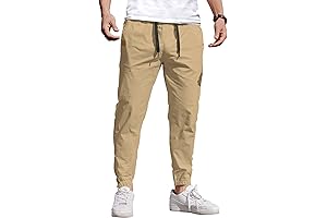 Jogger Khakis for Men: COOFANDY Casual Hiking Pants