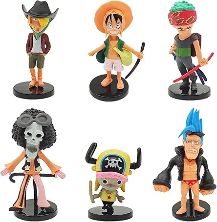 Action Figures, 6 PCS Anime Figurines, 2.8 inch...