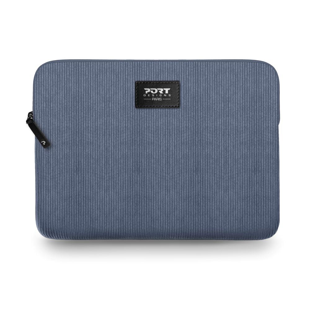 Port Designs Housse PC dédiée pour Ordinateur Portable MacBook Neo matière Velours (Bleu)