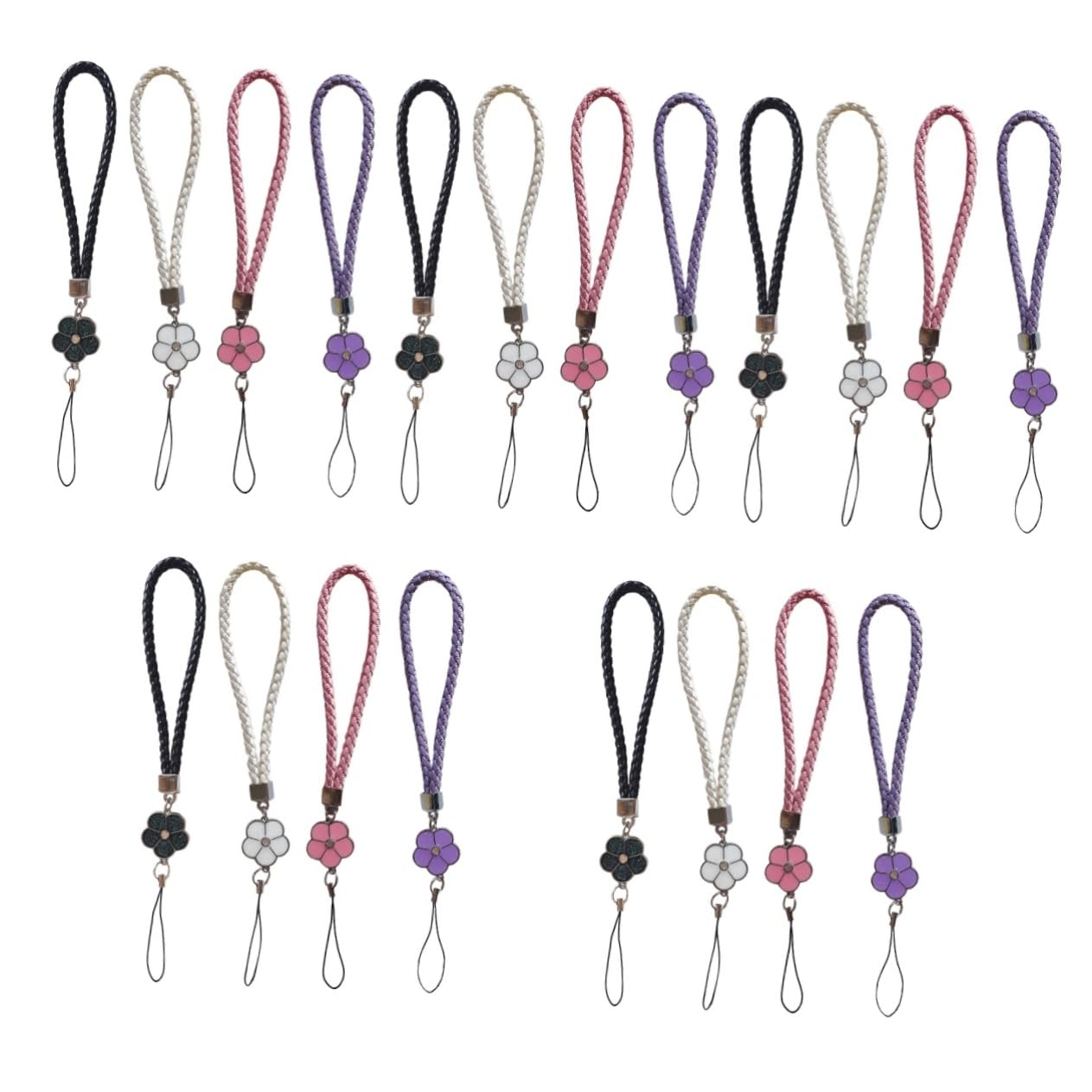 Operitacx Cuerda Antipérdida Para Teléfono Móvil Lanyard De Pu Elegantes Para Llaveros Y Decoración De Bolsos 4 Piezas X 5