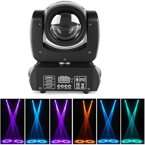 8 Prism Moving Head Light,XPCLEOYZ Stage Spotlight, Dance Floor Lights 150W,DJ Lights Sound Activated,DMX Light for Facade,Wedding,Light Show,DJ Lights,Bar, Disco Prom ,Club,,DJ Equipment …