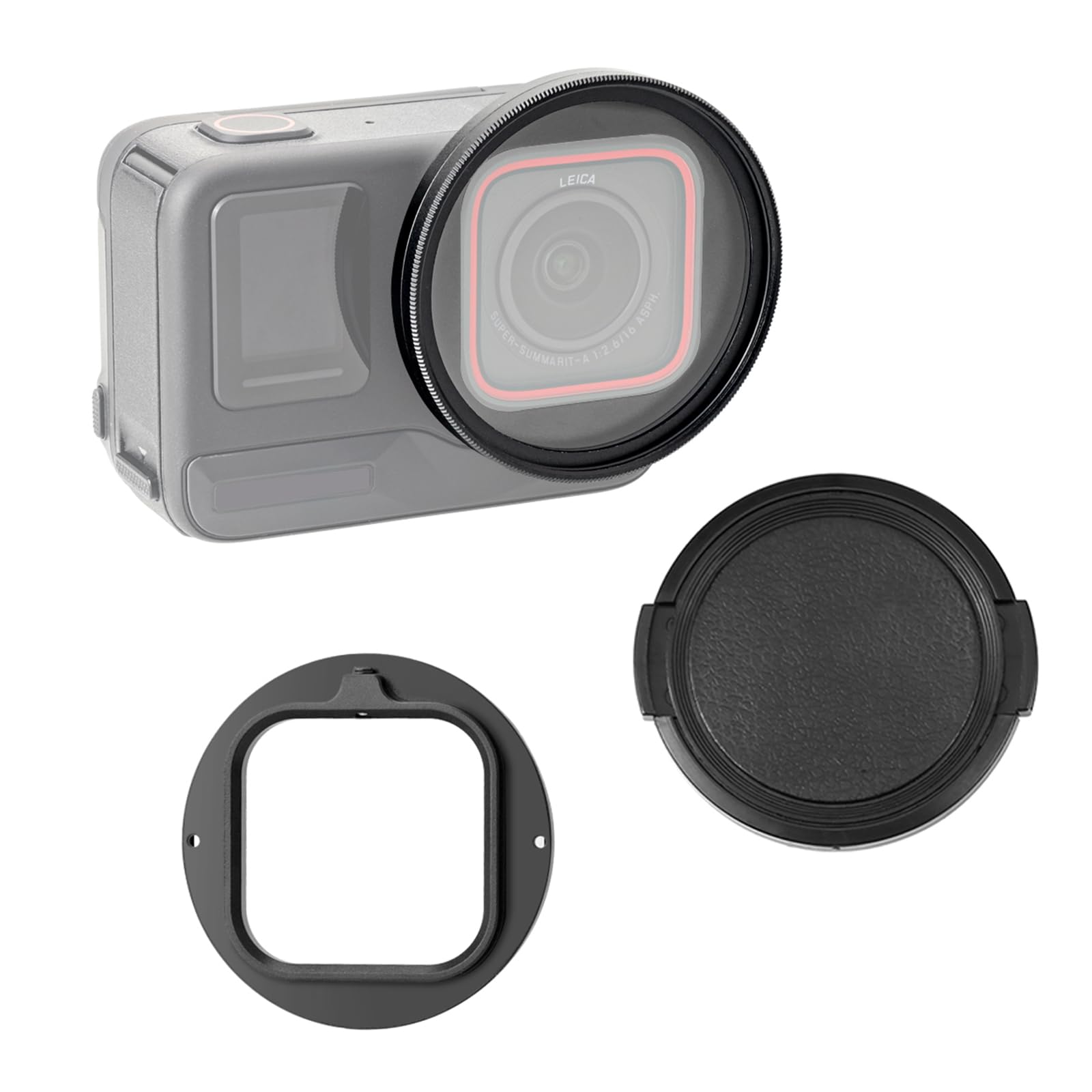 PULUZ Adaptador de filtro de lente UV de 52 mm para Insta360 Ace Pro, accesorios de cubierta de lente de cámara para Insta360 Ace Pro
