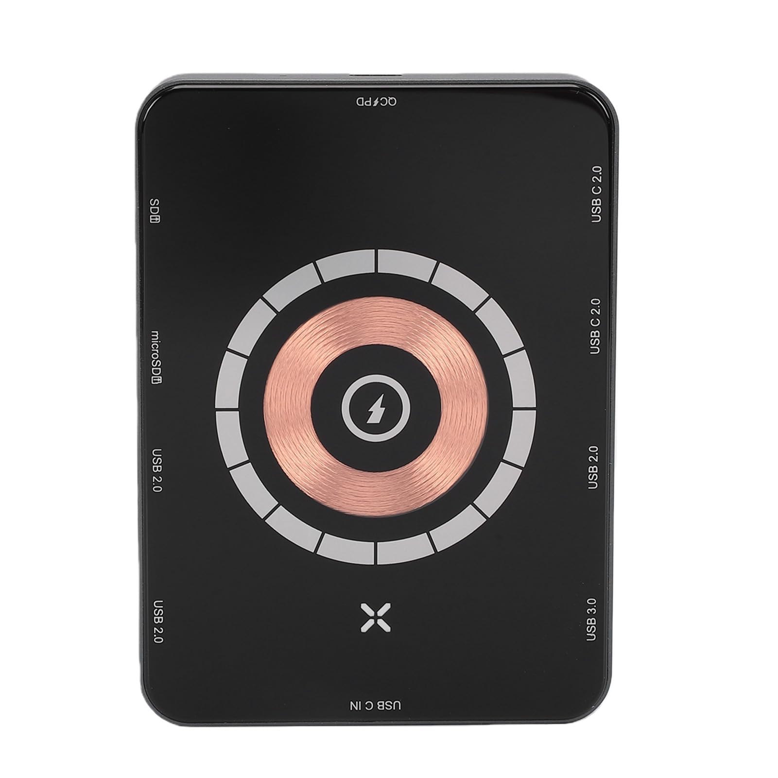 Goshyda 10 en 1 Hub USB con Cargador Inalámbrico Magnético