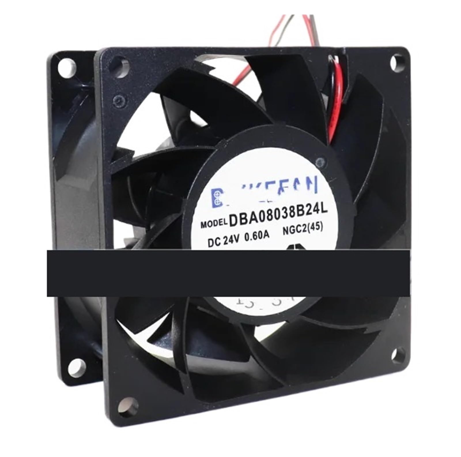 Ventilateur DBA08038B12H 12V 2 fils pour refroidissement de boîtier pc