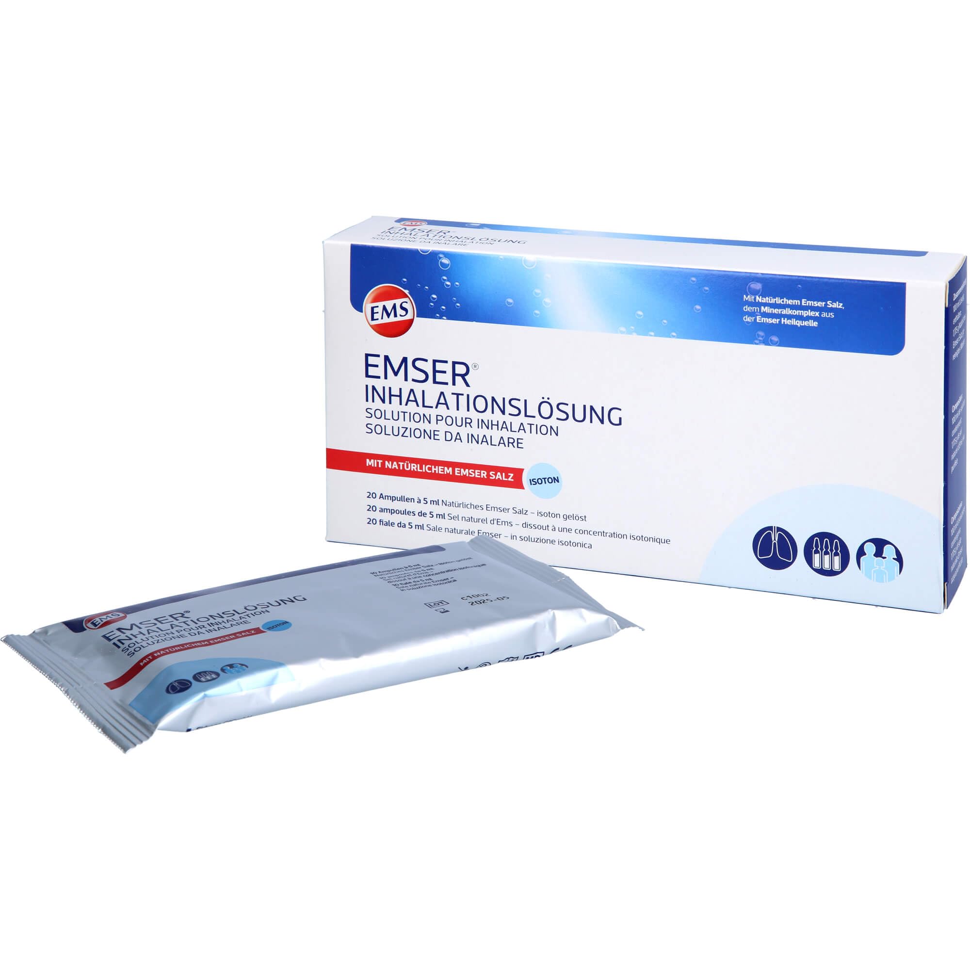 EMSER Inhalationslösung, 20 pzas Ampollas