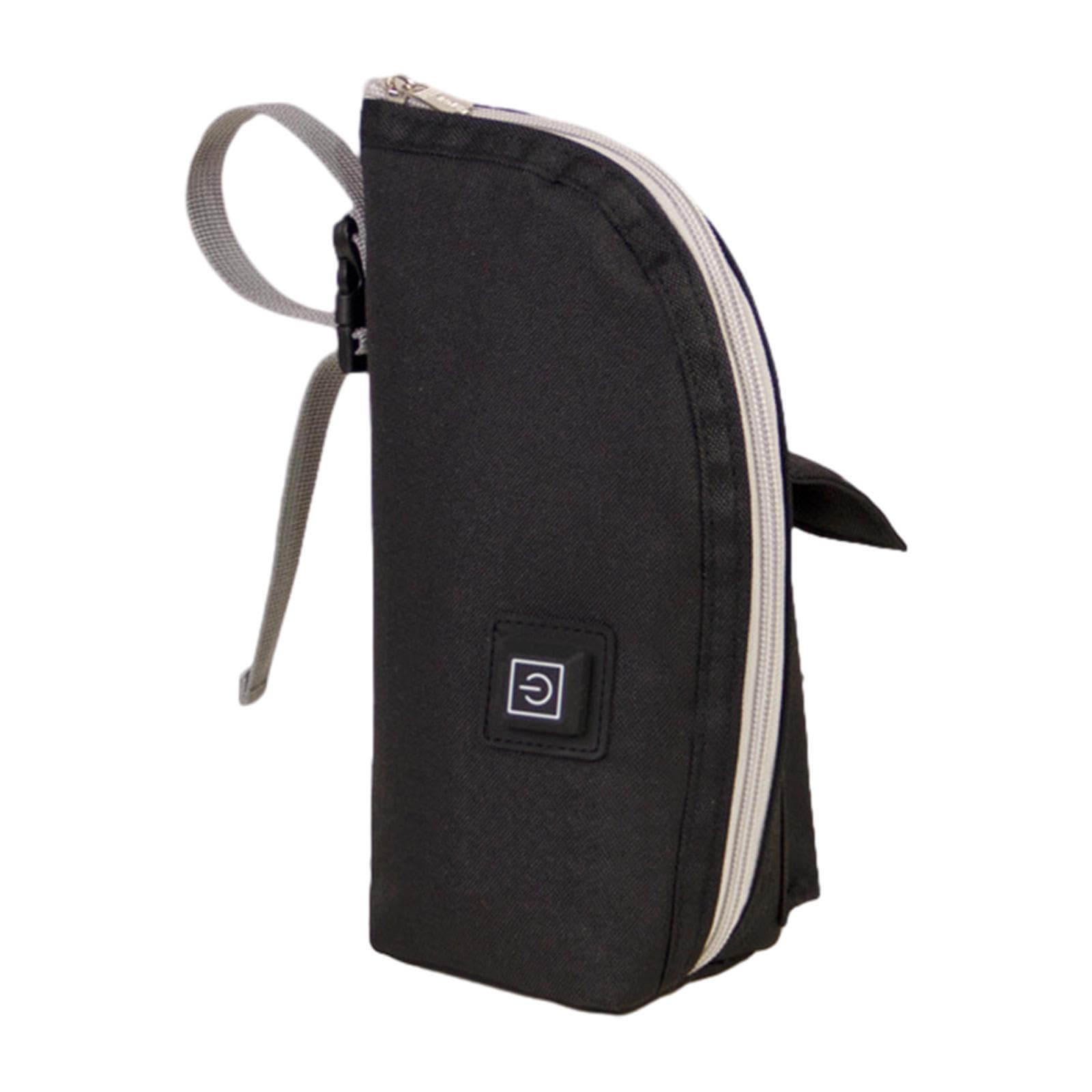 ATORSE Milk Bottle Warming Bag Compact Baby Milk Keeper for Shopping Nursing Car Black-image-48