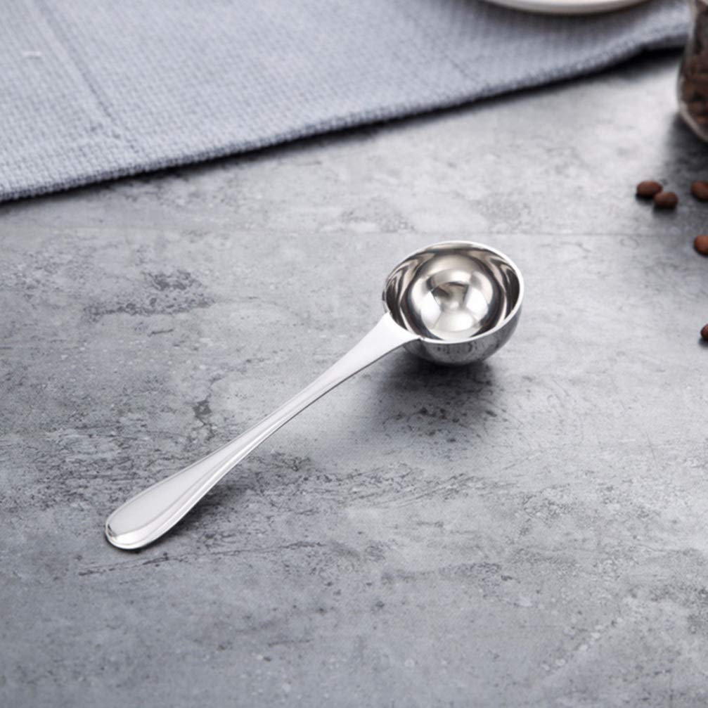 Cuillère à Café Doseuse 15ml En Acier Inoxydable Avec Manche En Bois De Noyer - Pour Café Et Thé