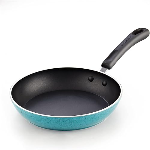 Vista 28 de Cook N Home Juego de sartenes antiadherentes de 3 piezas, 8, 9.5, 11 pulgadas, sartén de cocina para saltear compatible con inducción, turquesa
