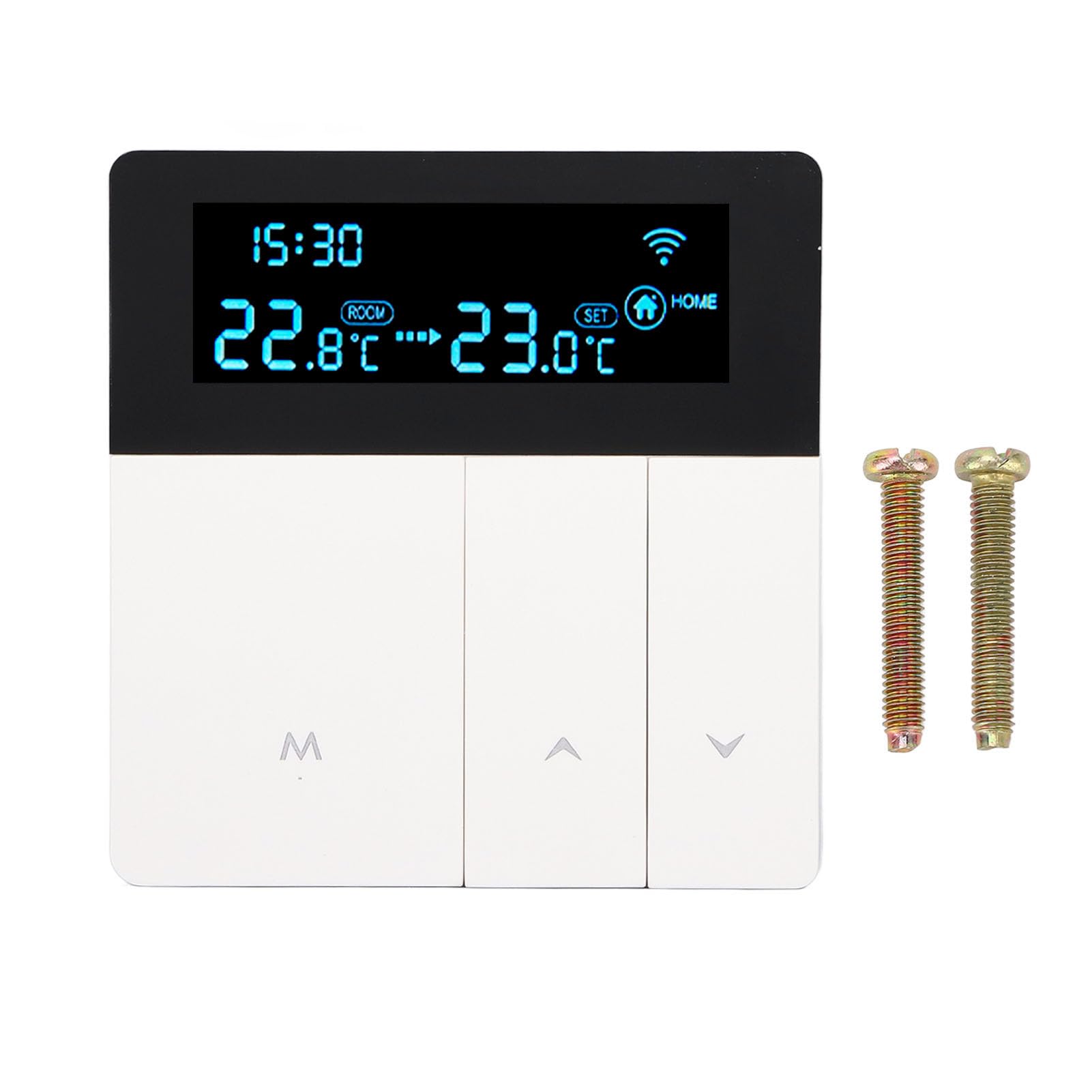 Termostato Intelligente 3A per Casa - Programmabile Con Schermo LCD a Colori, Alta Precisione per Riscaldamento Caldaia ad Acqua (Bianco)