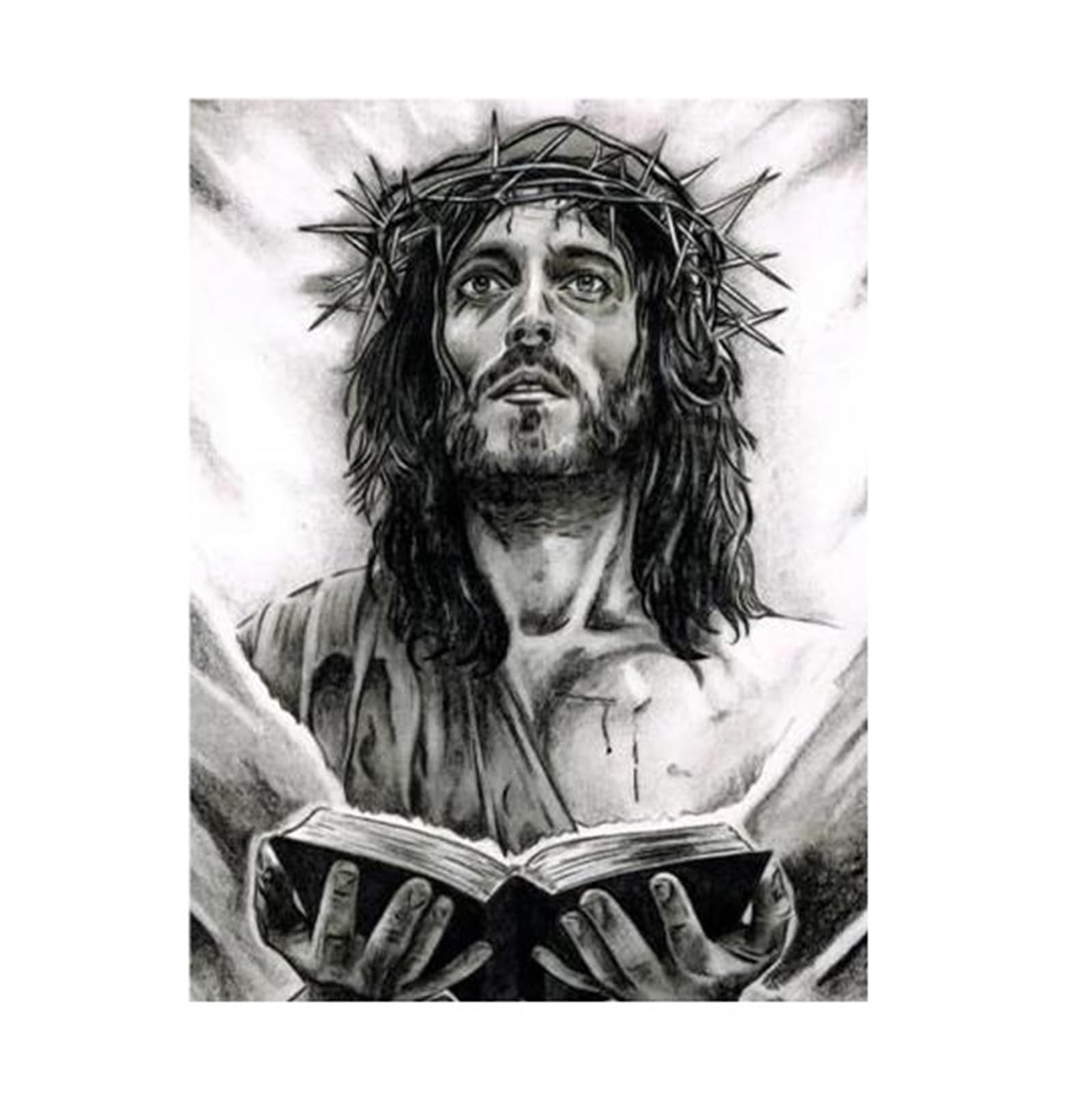 Tableau de Jésus Christ moderne pour décoration murale du salon de la maison 40x60cm