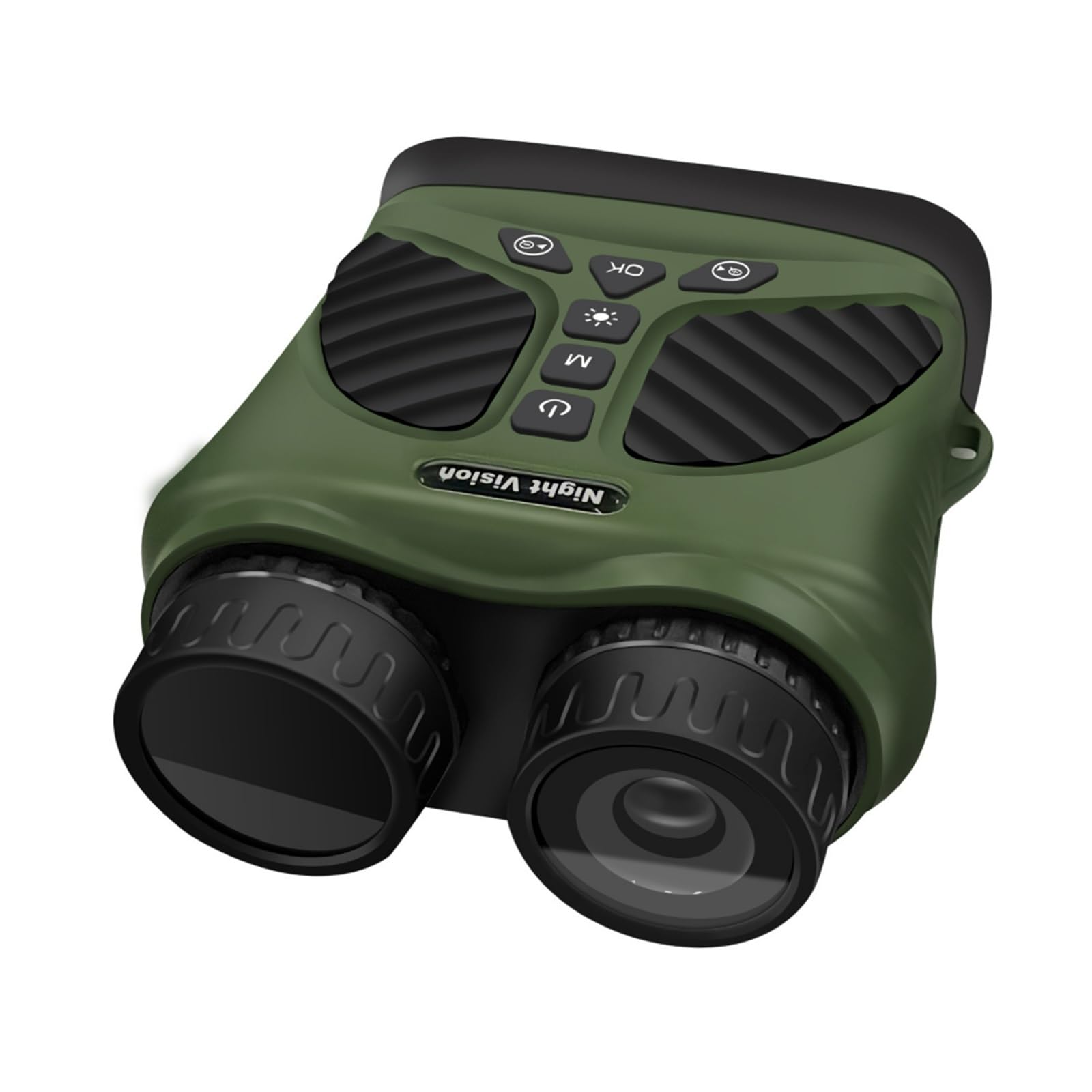 Night Vision Binocular Device 2.5K HD Infrared Digital Camping Telescope 8X Zoom Outdoor Night Vision Goggles(Groen)