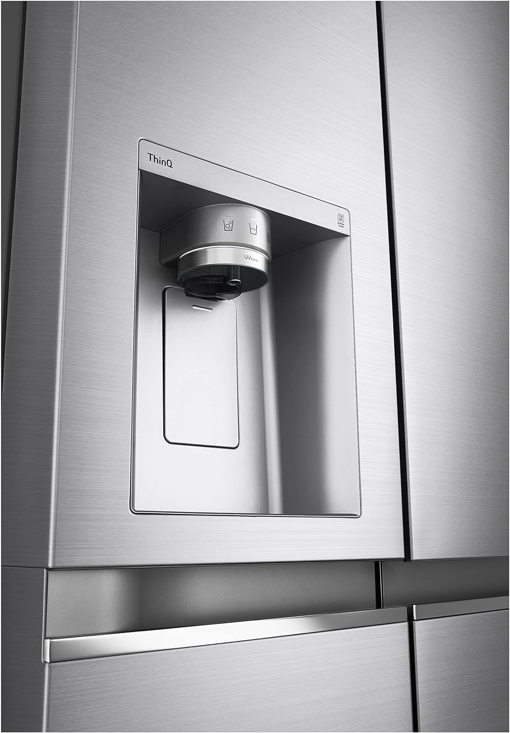 LG GSLV90PZAD Frigorifero Americano 635 Litri Clase Energetica D No Frost Silver