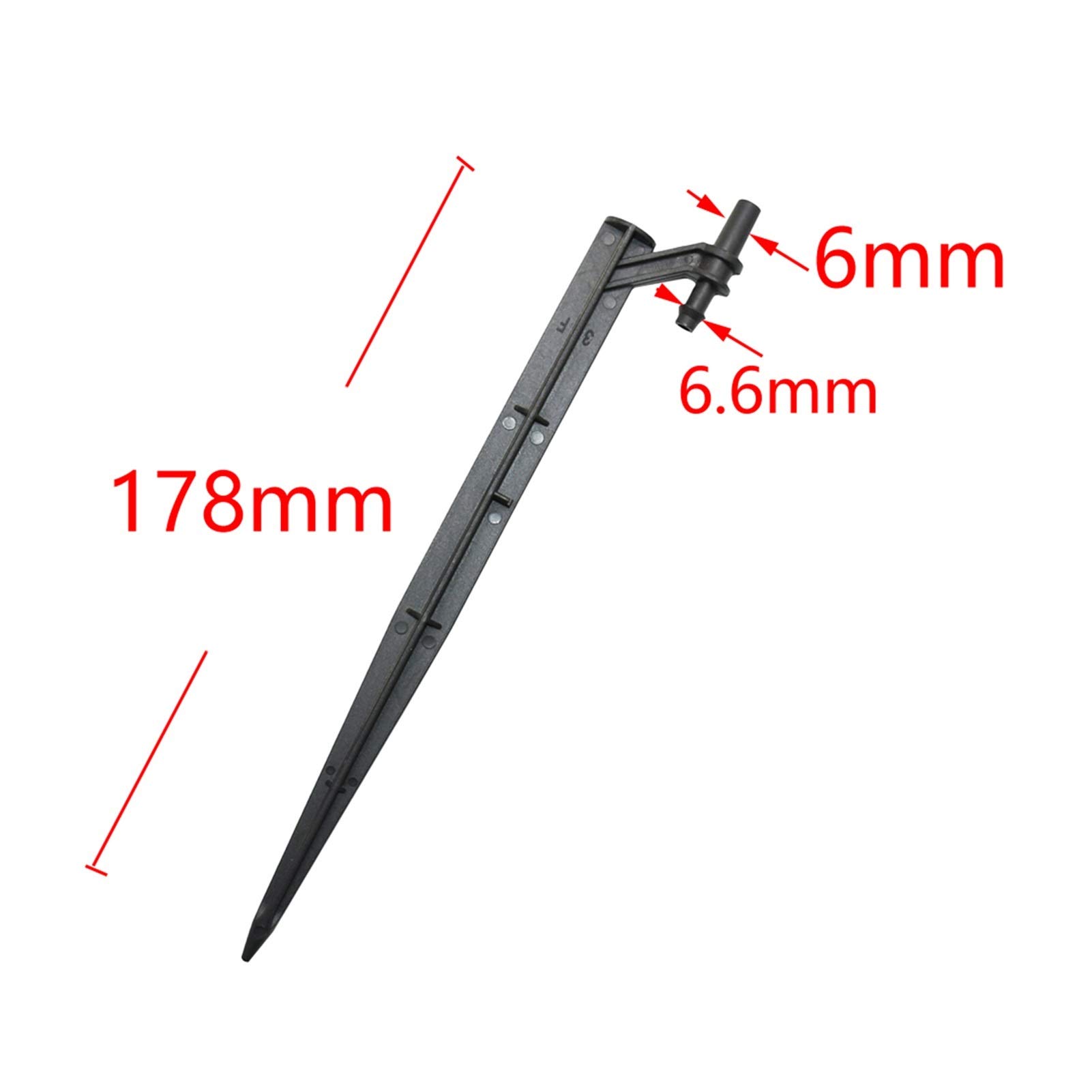 Zraszacz do trawnika, Plastikowy miniaturowy uchwyt na dyszę 6mm 7,5mm | Nawadnianie ogrodu: 100 szt. Plastikowy miniaturowy uchwyt na dyszę 6 mm 7,5 mm