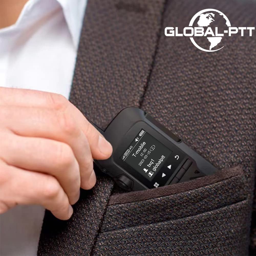 Wurui TXQ U1 Global-ptt Ultra -Thin 4G POC walkie Talkie for Adults Long Range intercom 1000 Miles Distance Network Two Way Radio… (3000mAhwithCard)