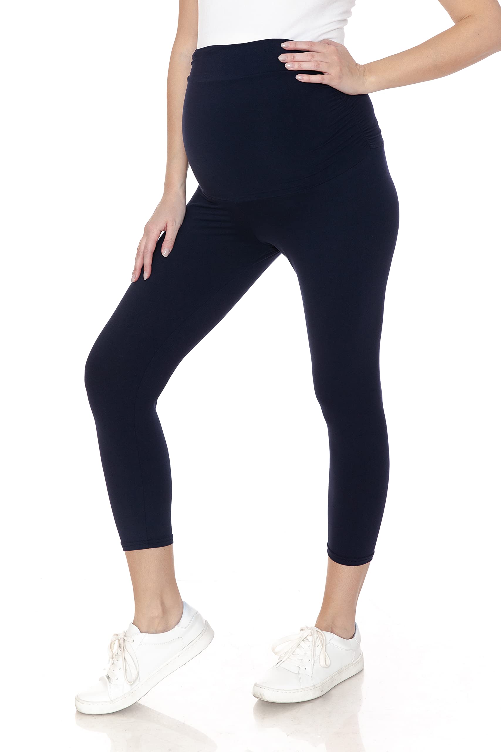 Leggings Depot Maternity Leggings Tights Medias de Maternidad, Marino, 3X US para Mujer